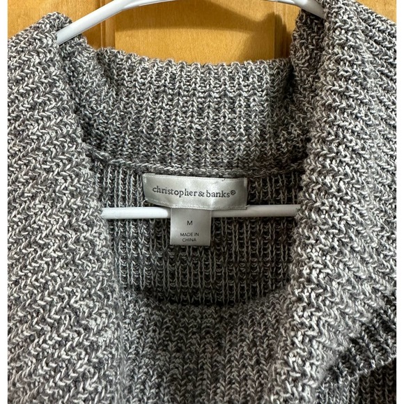 EUC, Women’s Christopher & Banks Cowl Neck Long Sleeve Size Medium Sweater - Picture 4 of 11